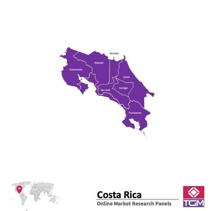 Panel badawczy online w Kostaryce |  Badania rynku w Kostaryce